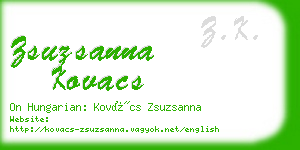 zsuzsanna kovacs business card